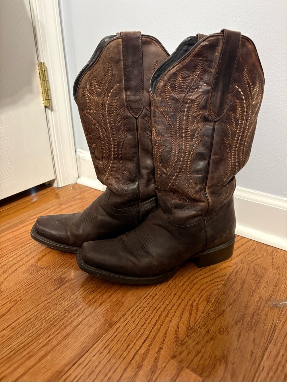 J.B. Dillon Square Toe Western Boots